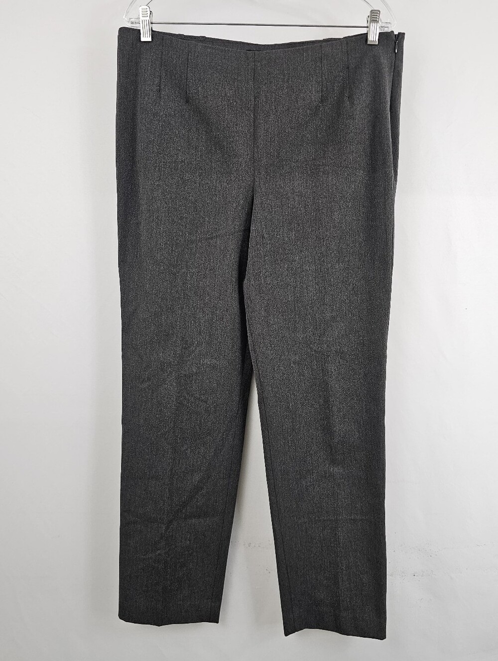 Talbots Charcoal Grey Heather High Rise Dress Pants Trousers, Sz 12